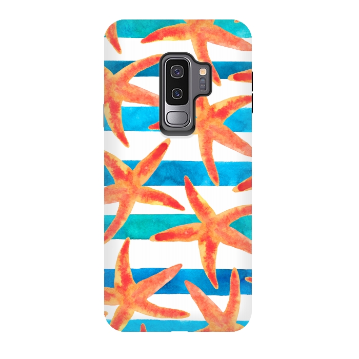Galaxy S9 plus StrongFit Starfish Tropics by Amaya Brydon