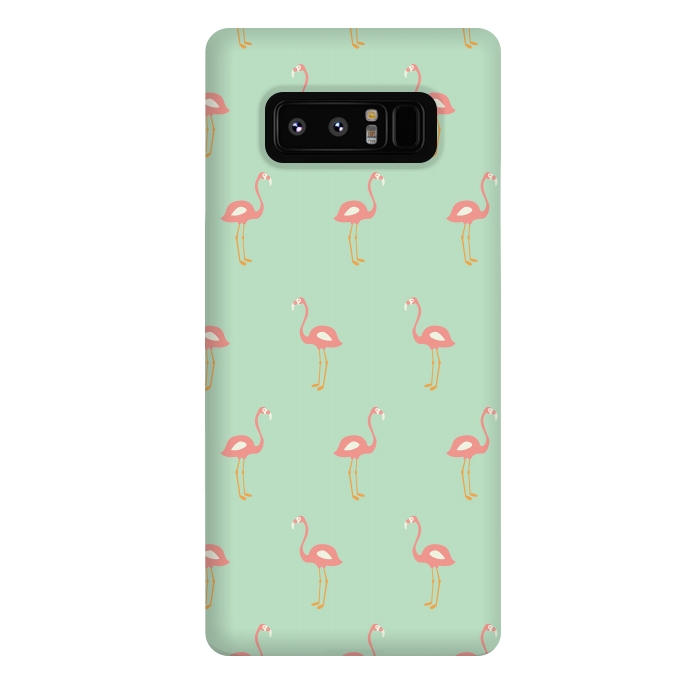 Galaxy Note 8 StrongFit Flamingo Mint Pattern 009 by Jelena Obradovic