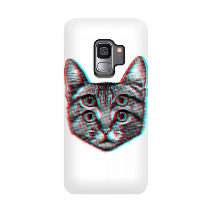 Galaxy S9 StrongFit 3D Cat by Mitxel Gonzalez