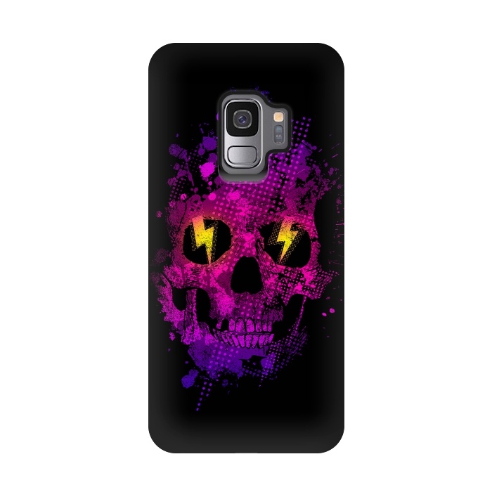 Galaxy S9 StrongFit Acid Skull by Mitxel Gonzalez