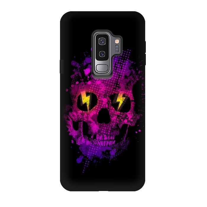 Galaxy S9 plus StrongFit Acid Skull by Mitxel Gonzalez