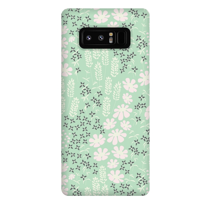 Galaxy Note 8 StrongFit Floral Mint Pattern 013 by Jelena Obradovic