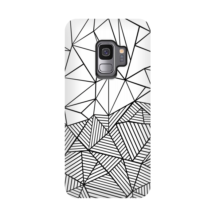 Galaxy S9 StrongFit AB Half and Half White by Project M