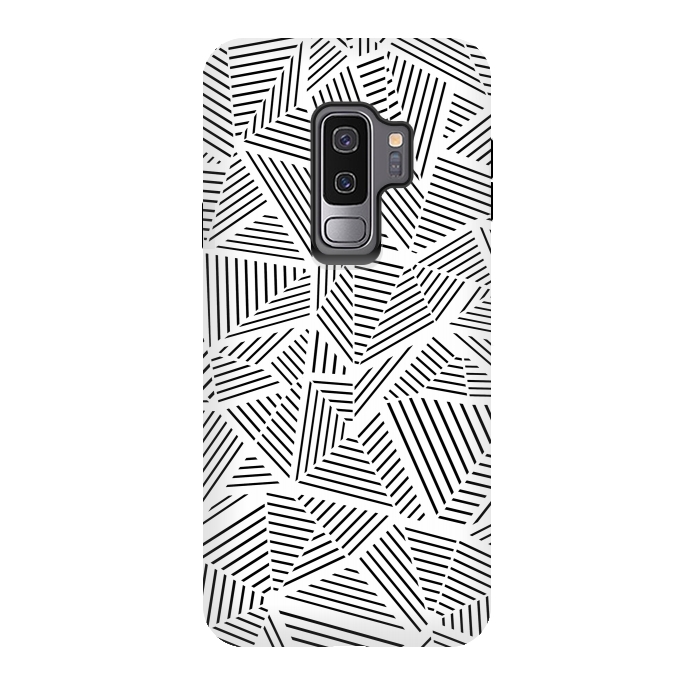Galaxy S9 plus StrongFit AB Linear White by Project M