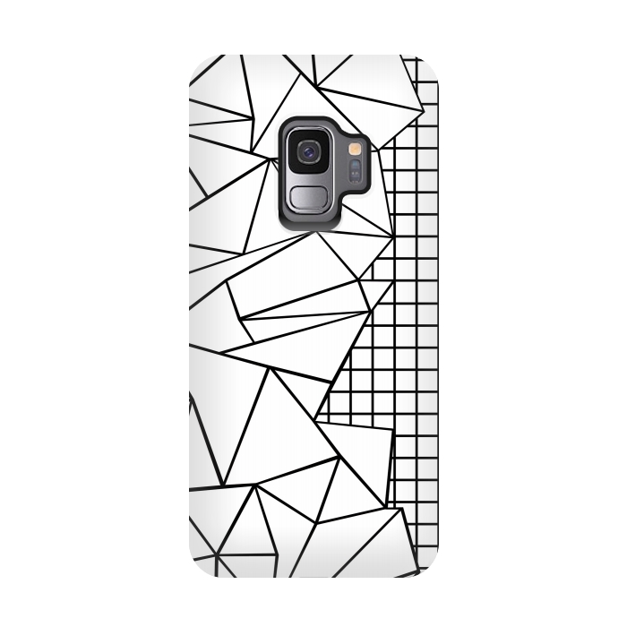 Galaxy S9 StrongFit AB Side Grid White by Project M