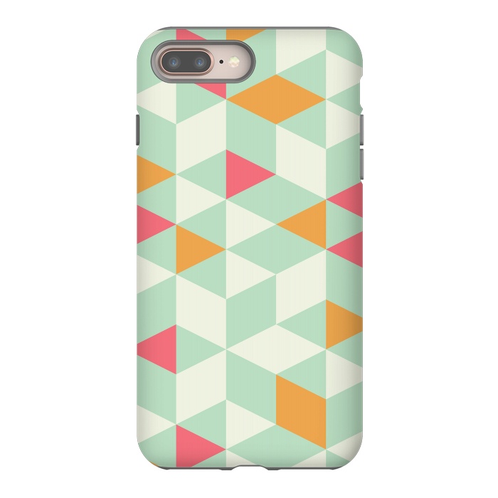 iPhone 7 plus StrongFit Geometric Mint Pattern 014 by Jelena Obradovic