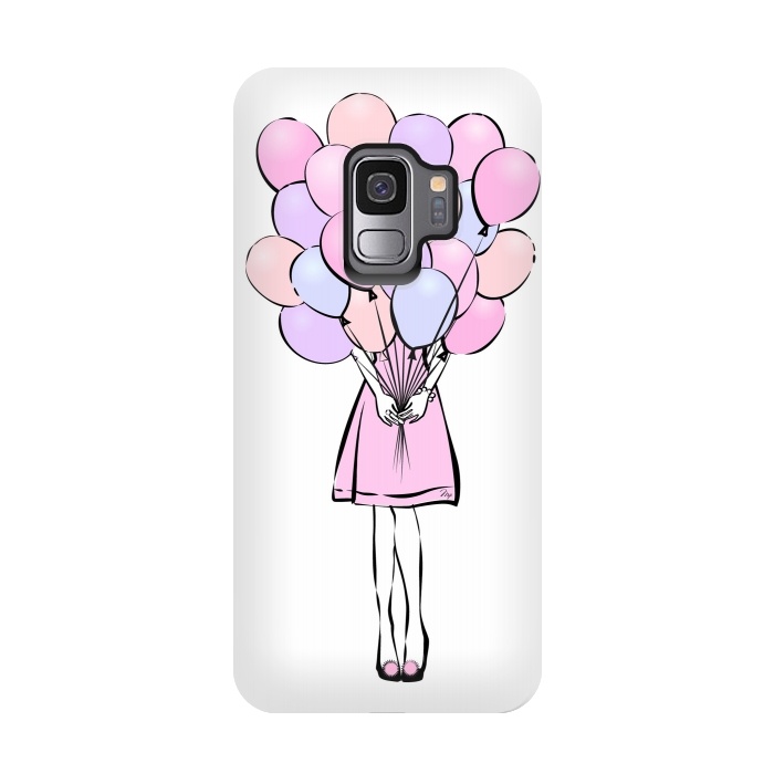 Galaxy S9 StrongFit Balloon Girl  by Martina