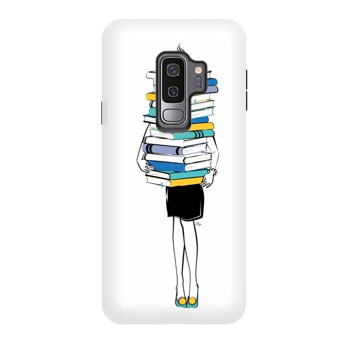 Galaxy S9 plus StrongFit Book Worm by Martina