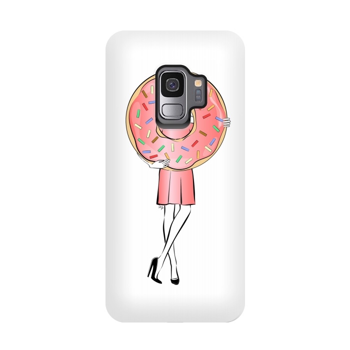 Galaxy S9 StrongFit Donut Girl by Martina