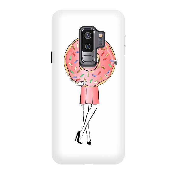 Galaxy S9 plus StrongFit Donut Girl by Martina