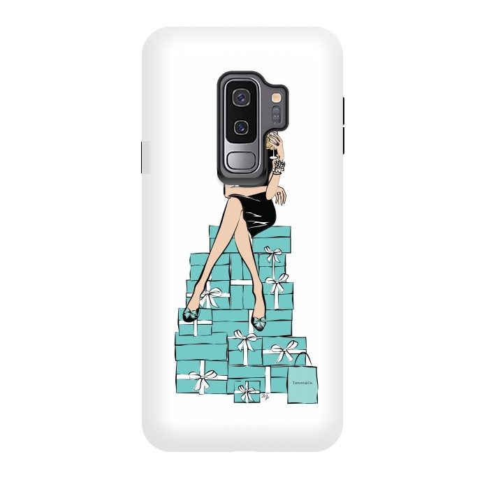Galaxy S9 plus StrongFit Tiffany's Blue Girl by Martina