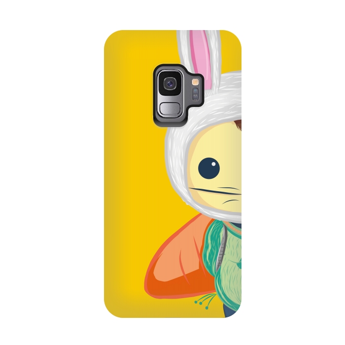 Galaxy S9 StrongFit Little Bunny by Alejandro Orjuela