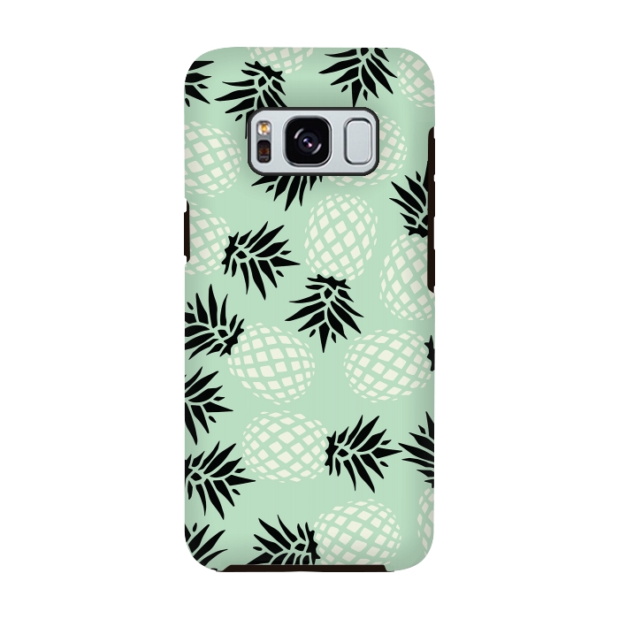 Galaxy S8 StrongFit Pineapple Mint Pattern 023 by Jelena Obradovic