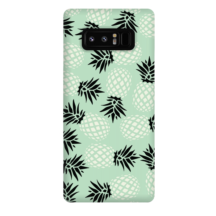 Galaxy Note 8 StrongFit Pineapple Mint Pattern 023 by Jelena Obradovic