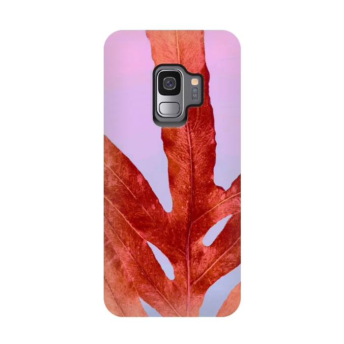Galaxy S9 StrongFit Red Fern Pantone by ANoelleJay