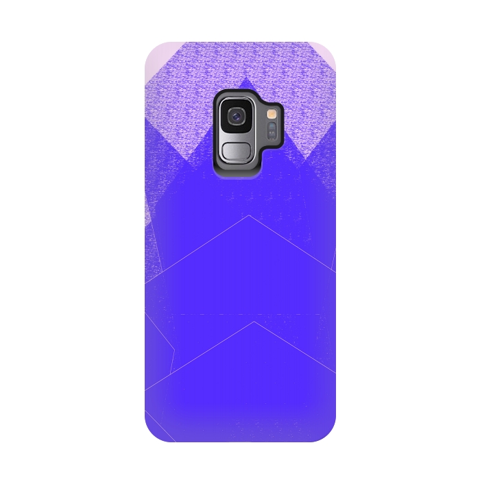 Galaxy S9 StrongFit Sunset Mountain Blue by ANoelleJay