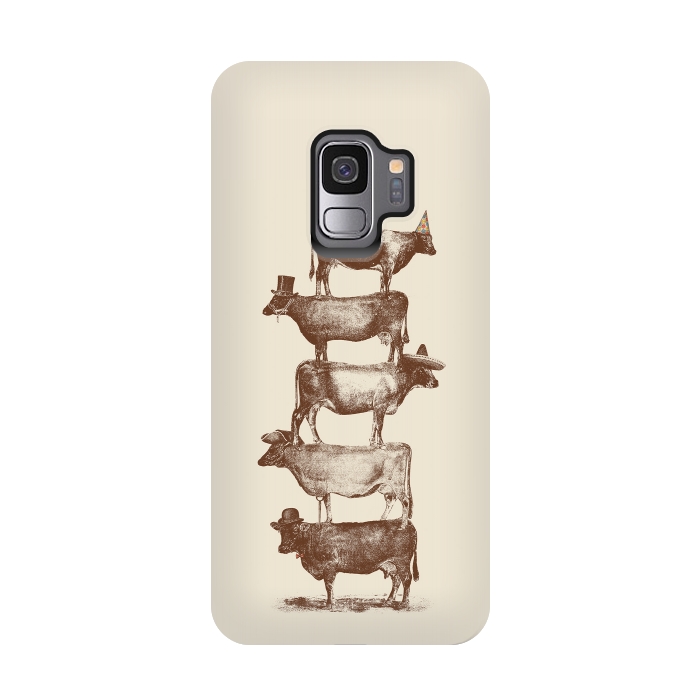 Galaxy S9 StrongFit Cow Cow Nuts by Florent Bodart