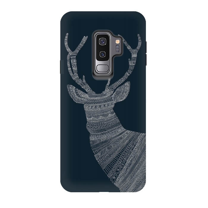 Galaxy S9 plus StrongFit Stag Blue Poster blue by Florent Bodart