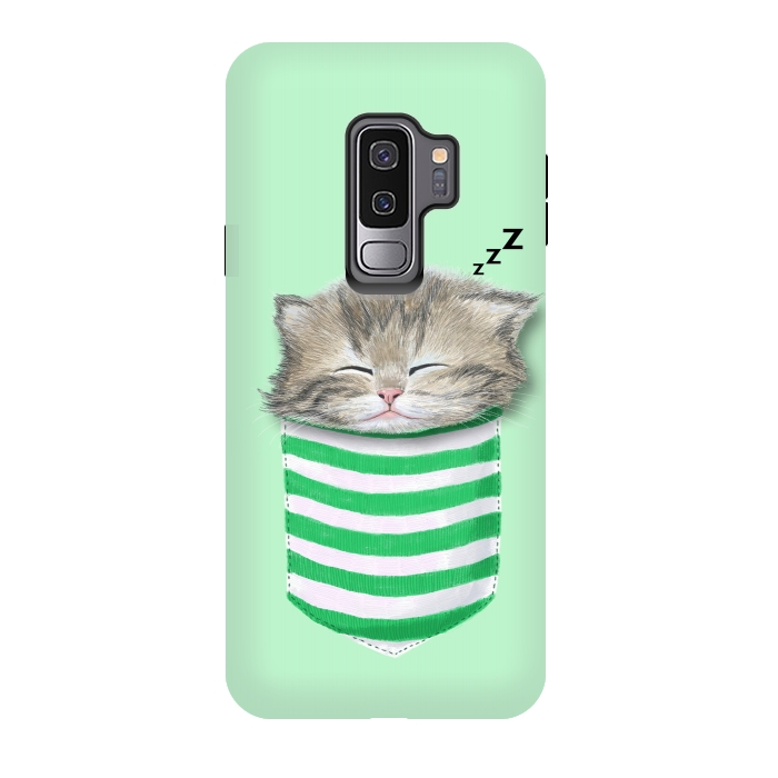 Galaxy S9 plus StrongFit Cat in The Pocket by Tummeow