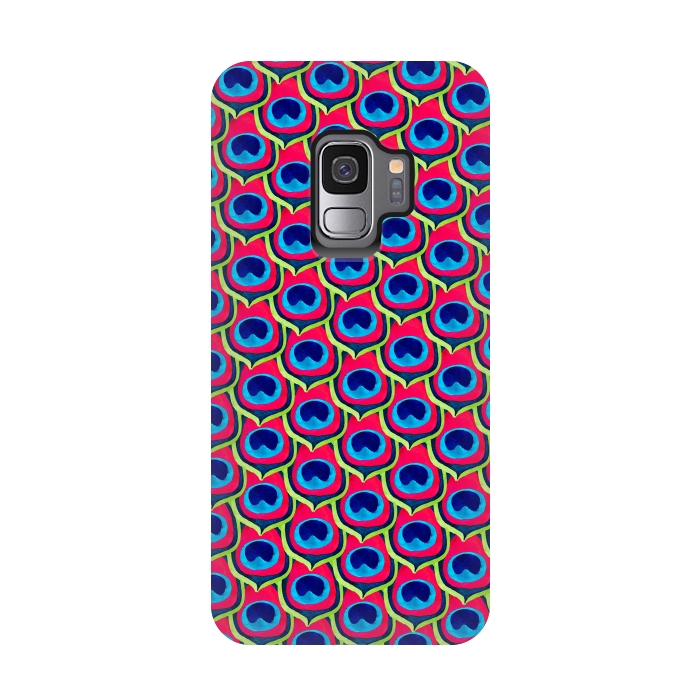 Galaxy S9 StrongFit Retro Peacock by Amaya Brydon