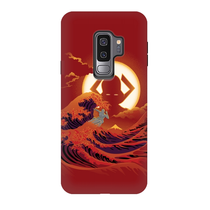 Galaxy S9 plus StrongFit Surfing with the Alien by Samiel Art