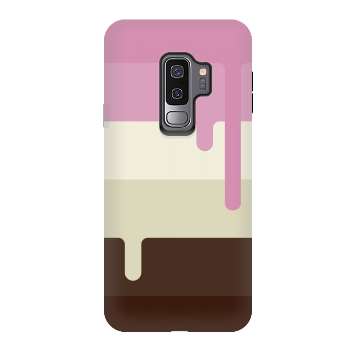 Galaxy S9 plus StrongFit Neapolitan Ice Cream by Dellán