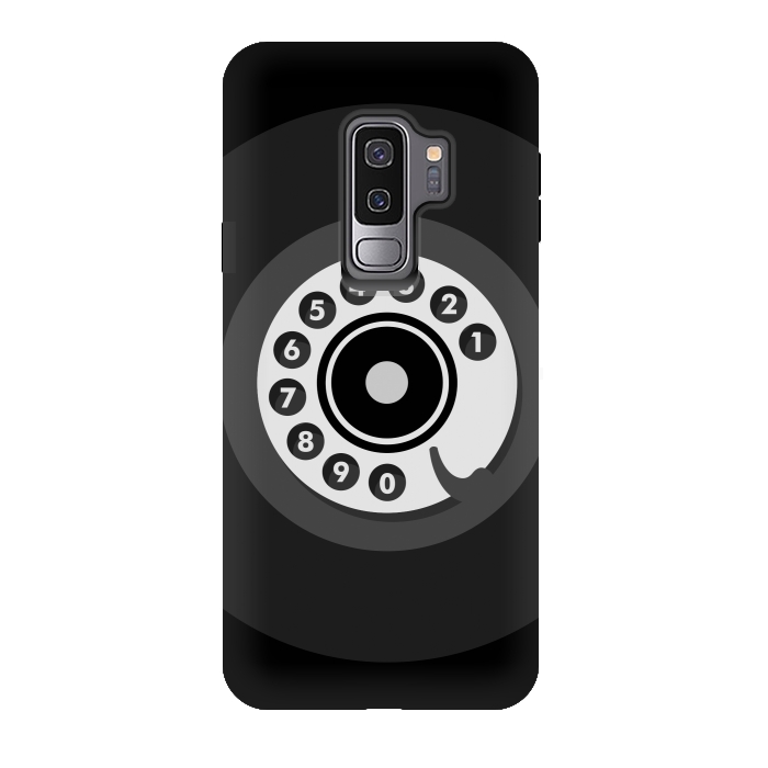 Galaxy S9 plus StrongFit Vintage Black Phone by Dellán