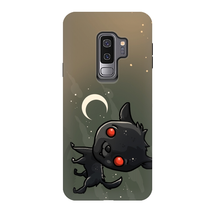 Galaxy S9 plus StrongFit Cute Black Shuck by Q-Artwork