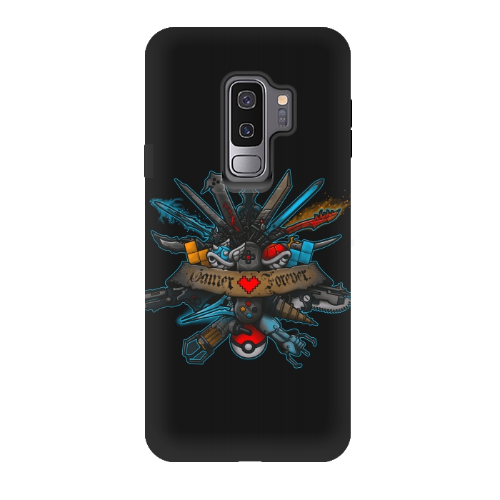 Galaxy S9 plus StrongFit Gamer Forever by Q-Artwork