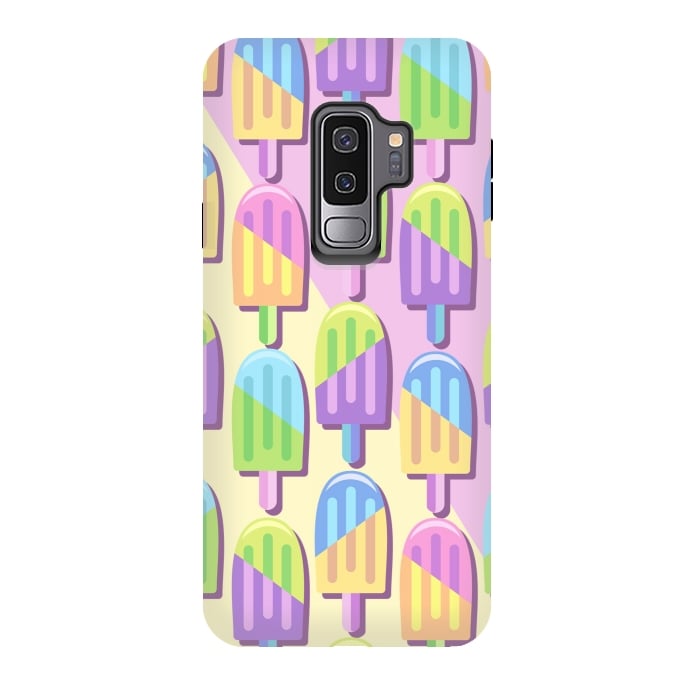 Galaxy S9 plus StrongFit Ice Lollipops Popsicles Summer Punchy Pastels Colors by BluedarkArt