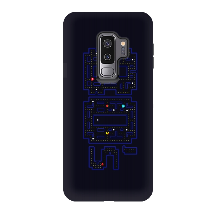 Galaxy S9 plus StrongFit FEELING 80'S - PACMAN by SKULLPY