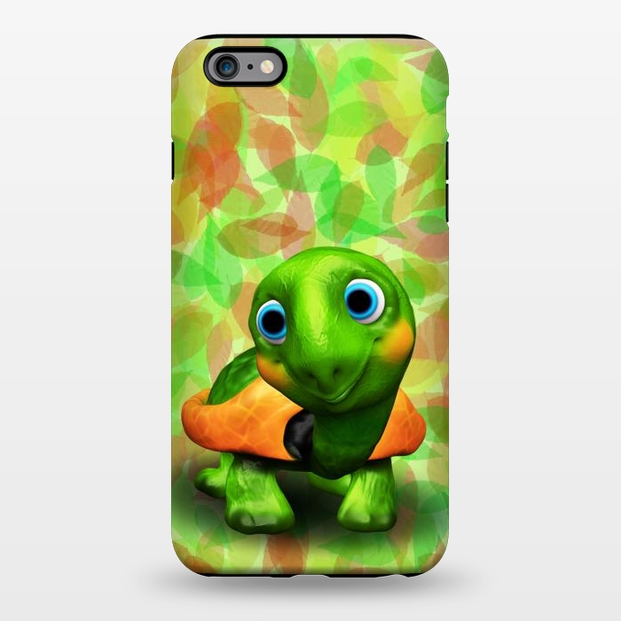iPhone 6/6s plus StrongFit Green Turtle Baby 3D by BluedarkArt