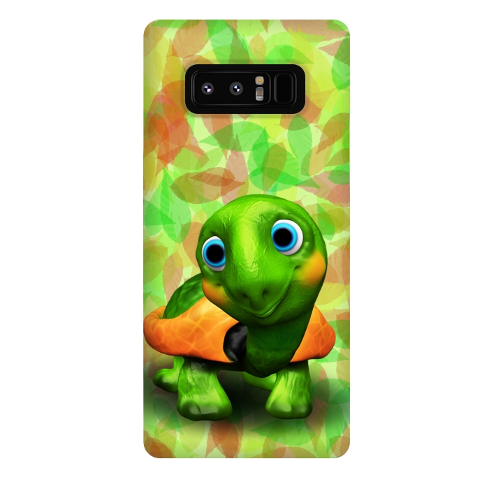 Galaxy Note 8 StrongFit Green Turtle Baby 3D by BluedarkArt
