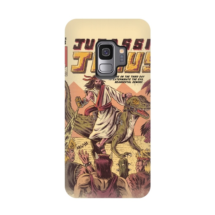 Galaxy S9 StrongFit JURASSIC JESUS by Ilustrata