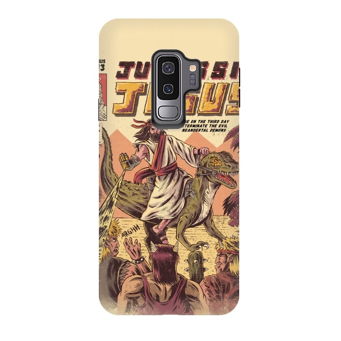 Galaxy S9 plus StrongFit JURASSIC JESUS by Ilustrata