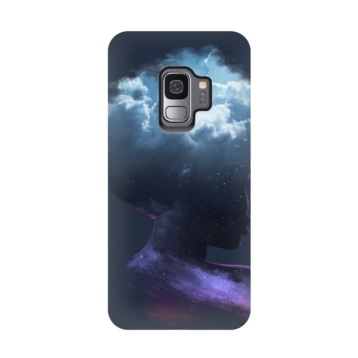 Galaxy S9 StrongFit HEAD ON THE CLOUDS by Ilustrata