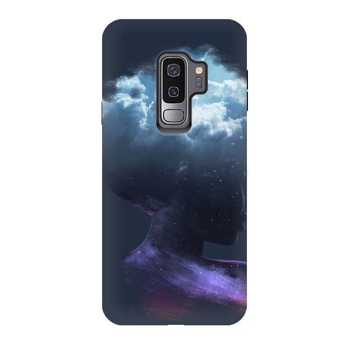 Galaxy S9 plus StrongFit HEAD ON THE CLOUDS by Ilustrata