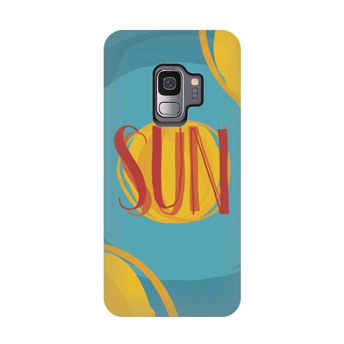 Galaxy S9 StrongFit Hot Sun on Blue Sky by Dellán
