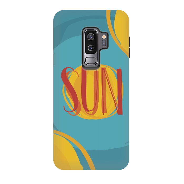 Galaxy S9 plus StrongFit Hot Sun on Blue Sky by Dellán