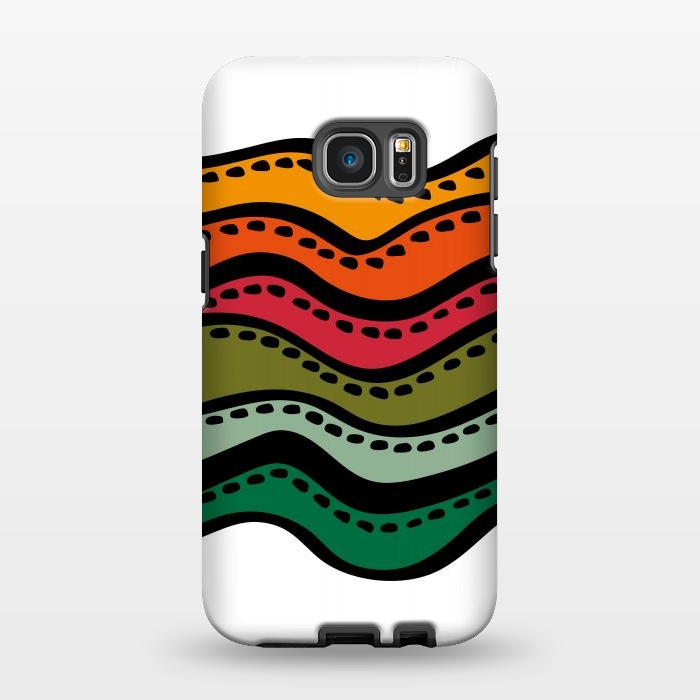 Galaxy S7 EDGE StrongFit Color Waves by Majoih