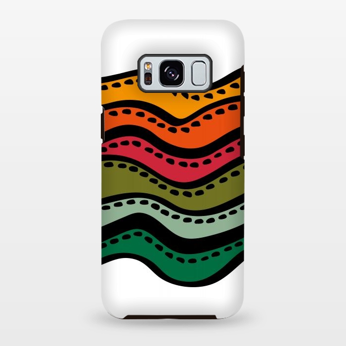 Galaxy S8 plus StrongFit Color Waves by Majoih