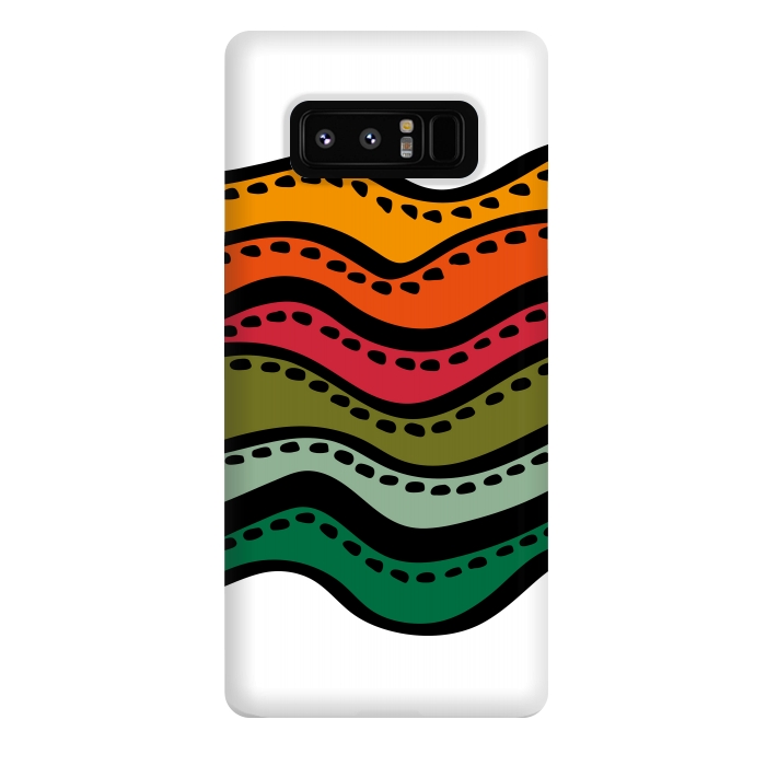 Galaxy Note 8 StrongFit Color Waves by Majoih