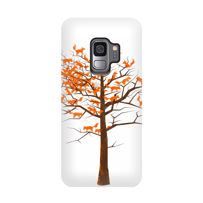 Galaxy S9 StrongFit Blazing Fox Tree by 38 Sunsets