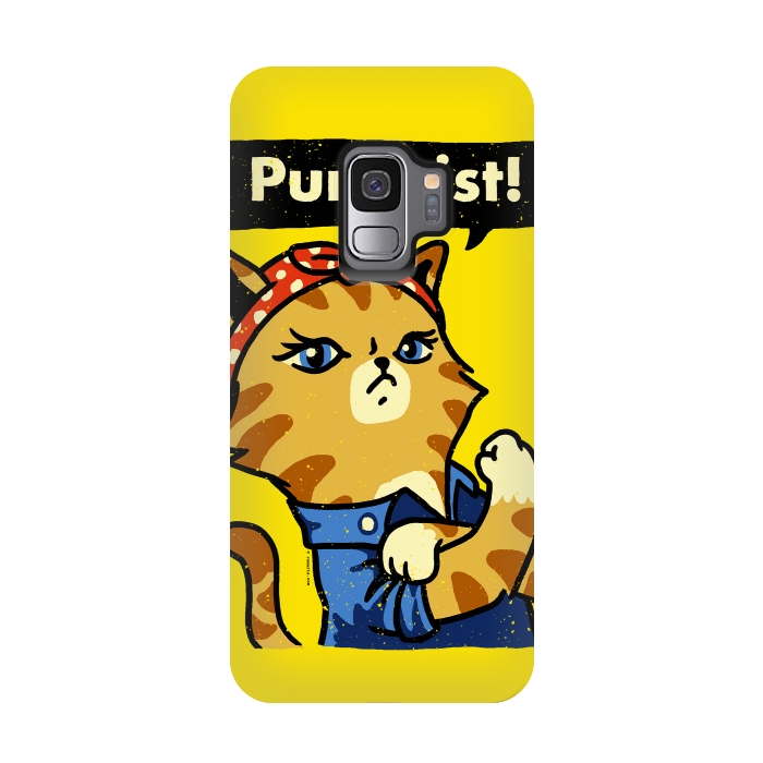 Galaxy S9 StrongFit Purrrsist! by Vó Maria