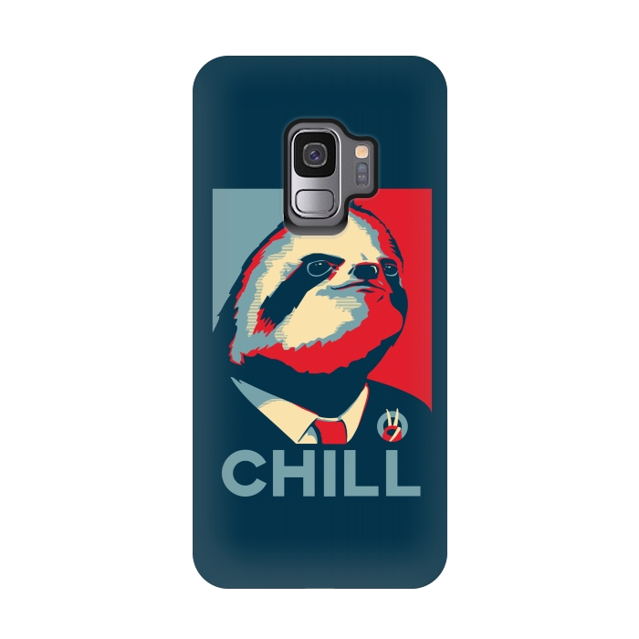 Galaxy S9 StrongFit Sloth For President by Grant Stephen Shepley