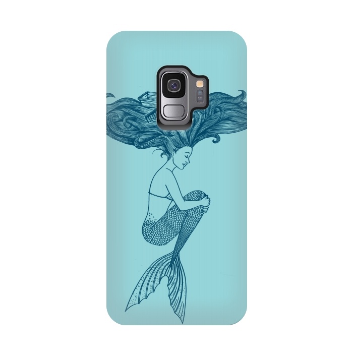 Galaxy S9 StrongFit Mermaid by Coffee Man