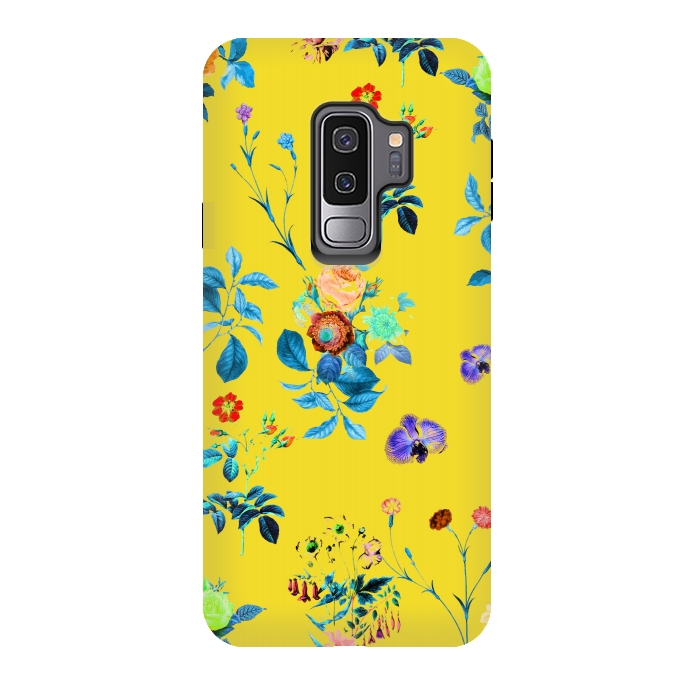Galaxy S9 plus StrongFit Floral Shower II by Uma Prabhakar Gokhale