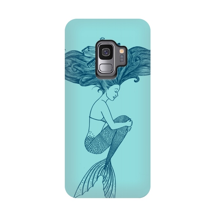 Galaxy S9 StrongFit Mermaid Hairs by Coffee Man