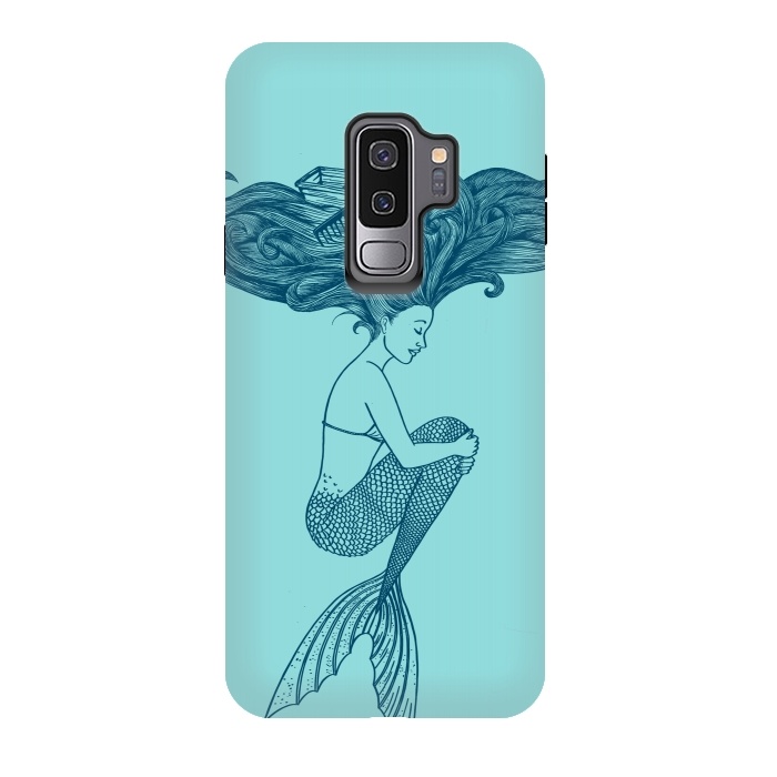 Galaxy S9 plus StrongFit Mermaid Hairs by Coffee Man