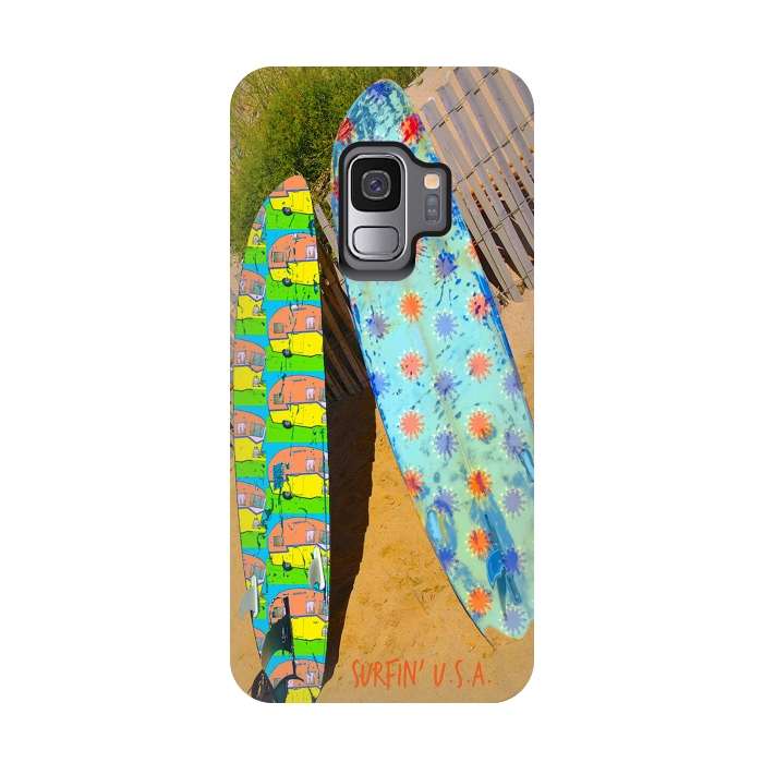 Galaxy S9 StrongFit Surfin USA by Bettie * Blue